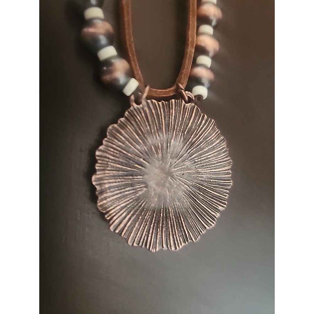 Rustic Couture Western Statement Set in Earthy Brown - Unique Boutique Jewelry - Picture 5 of 6